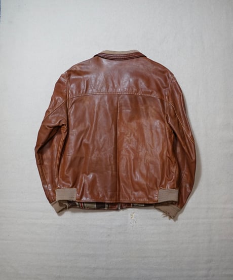 1960s German leather sports jacket