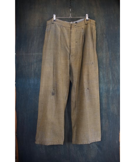 1930~40s French wool×hemp farmers trouser