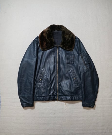 1970s French Air Force pilot leather jacket “full set”
