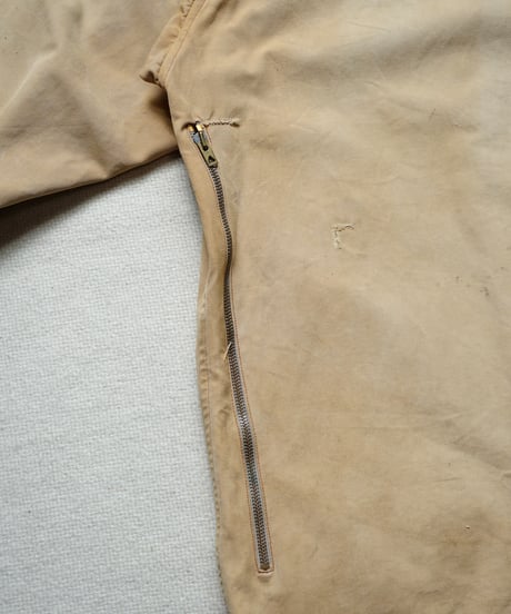 1950s French cotton zip up hunting jacket