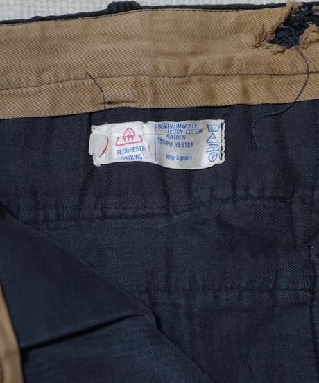 1960s German black corduroy logger work pants