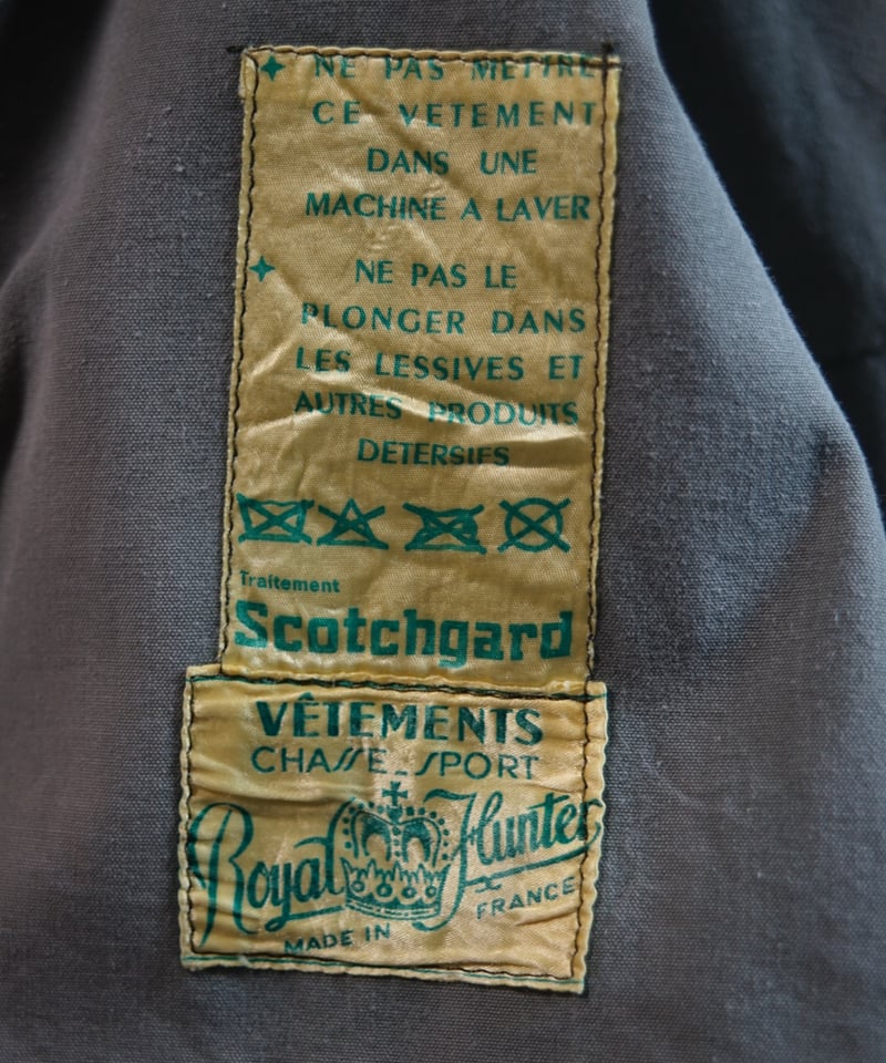 1960s French hunting jacket “ ROYAL HUNTER” | l 1960s French hunting jacket “ ROYAL HUNTER” | l