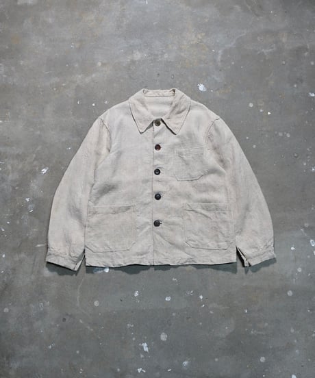 French work-style jacket made of antique linen
