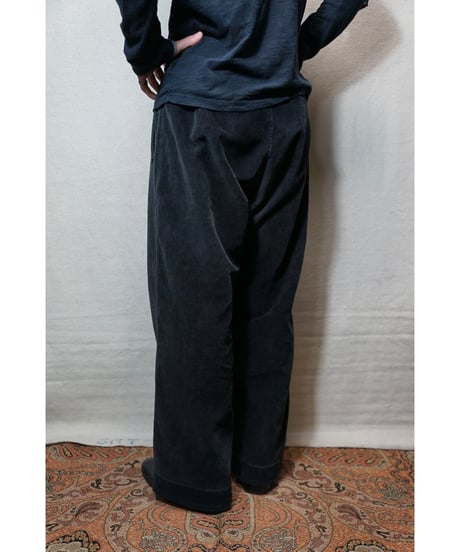 ~1940s French black corduroy work pants