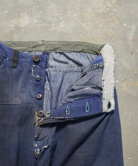 1940~50s French denim work pants