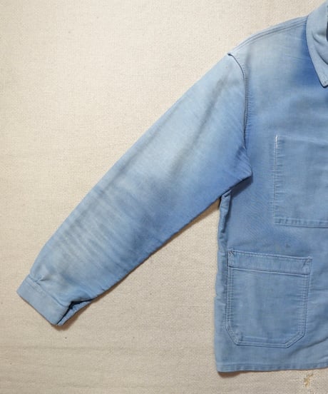 1950~60s French light moleskin work jacket “VULCAIN”