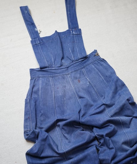 1940s German cotton×rayon ladies overall