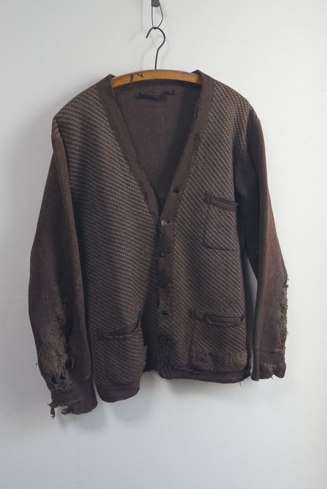 1920~30s German wool knit cardigan | lozu vintage