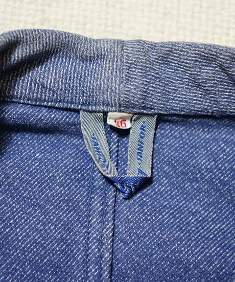 1950s Switzerland blue chambray work jacket