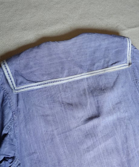 1960s French marine national linen sailor shirt