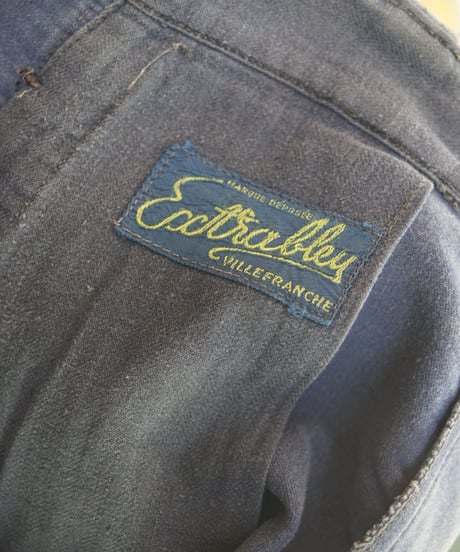 1950s French moleskin work trouser