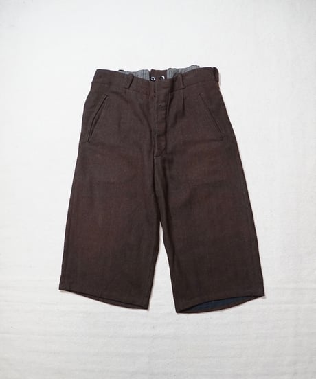 1940s French wool cropped work pants