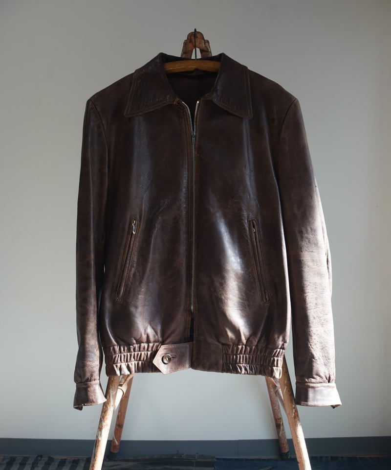ジャケット・アウター used genuine leather sports jacket 1930s Germany leather sport jacket | lozu vintage