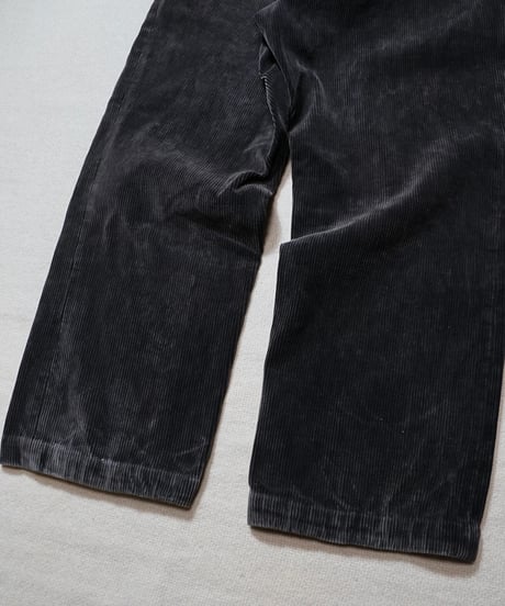 1950s French black corduroy work pants