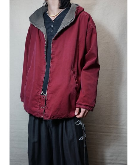 1950s German cotton hooded mountain jacket “reversible”