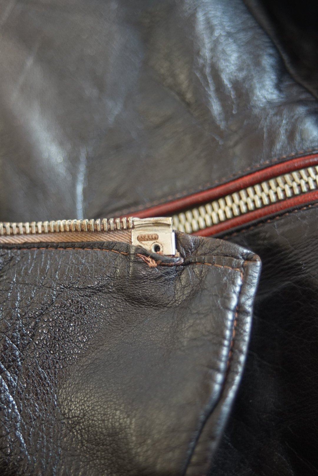 1940s German army motorcycle leather jacket | l