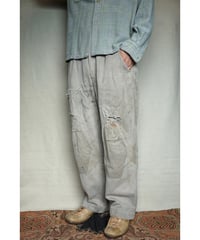 1950s East German military cotton×linen work pants
