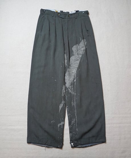 1940~50s German heavy rayon slacks