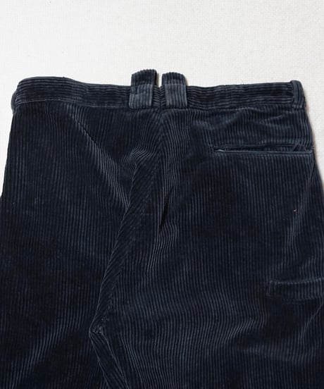 1950s German black corduroy work pants