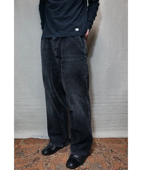 1960s German black corduroy logger work pants