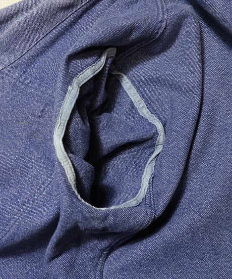 1950s Switzerland blue chambray work jacket