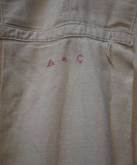 1900~1920s French linen pullover shirt
