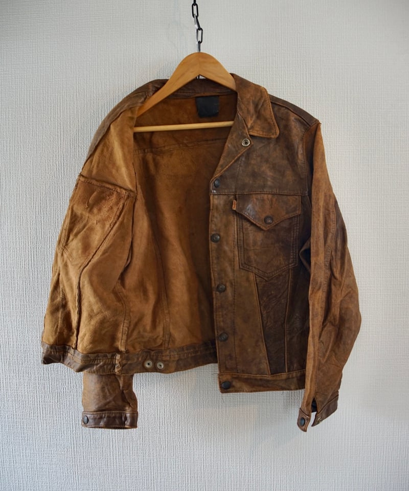 1950s Levi's big E short horn leather jacket 3r