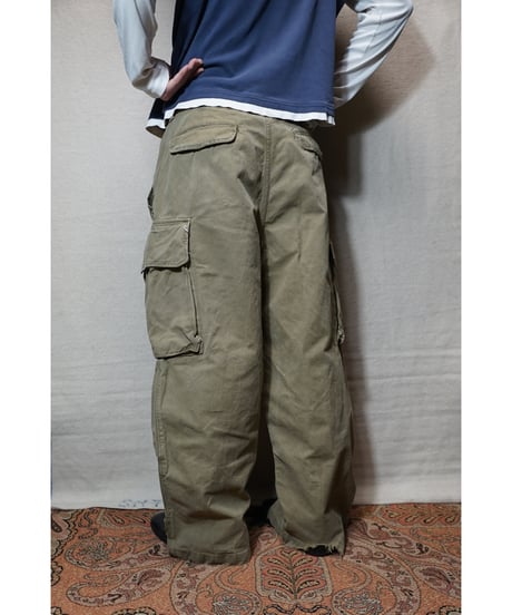 1950s French army M-47 cargo pants “Hopsack”