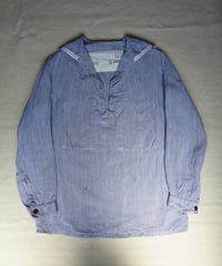 1960s French marine national linen sailor shirt
