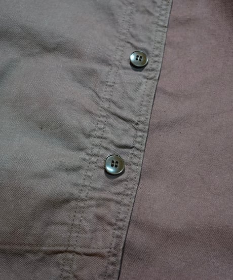 1960s French brown cotton twill work jacket