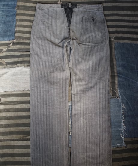 1950~60s French cotton stripe work pants