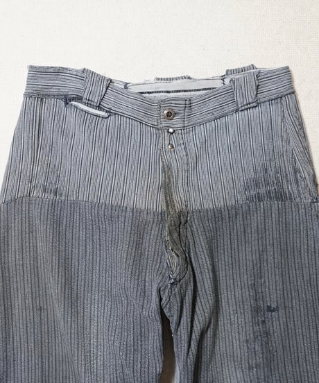 1950s French cotton piquet work pants