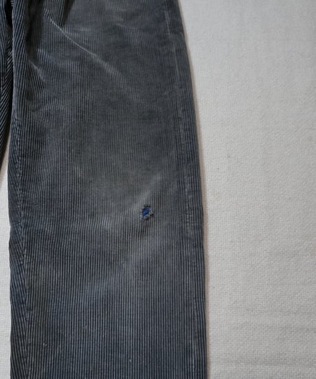 1950s German black corduroy work pants “2tuck”