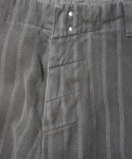 1960~70s Italian brown peach skin stripe pants