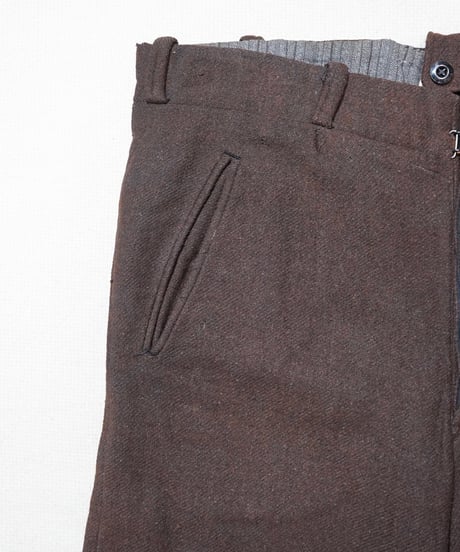 1940s French wool cropped work pants