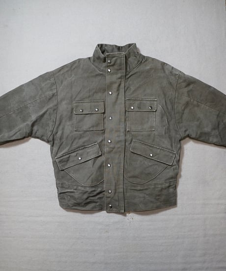 1980s Czechoslovakia cotton canvas military style jacket