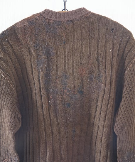 1930s German half zip knit sweater “crazy repair”