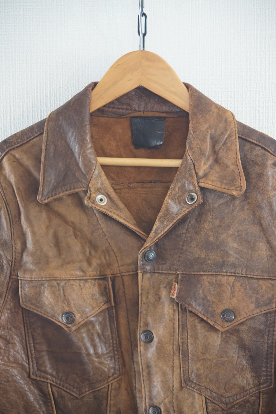 1950s Levi's big E short horn leather jacket 3r