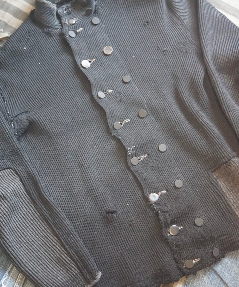 1920s German double breasted knit jacket cotton
