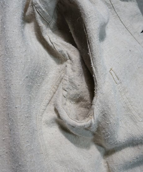French work-style jacket made of antique linen