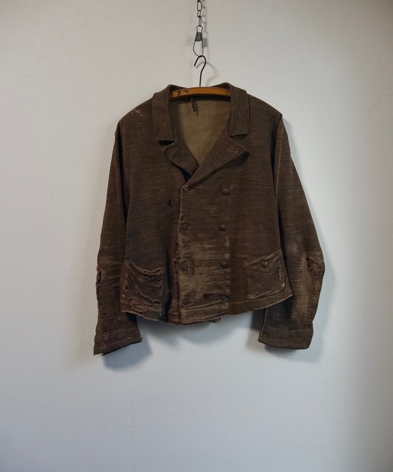 1920∼30s German double breasted knit jacket cot