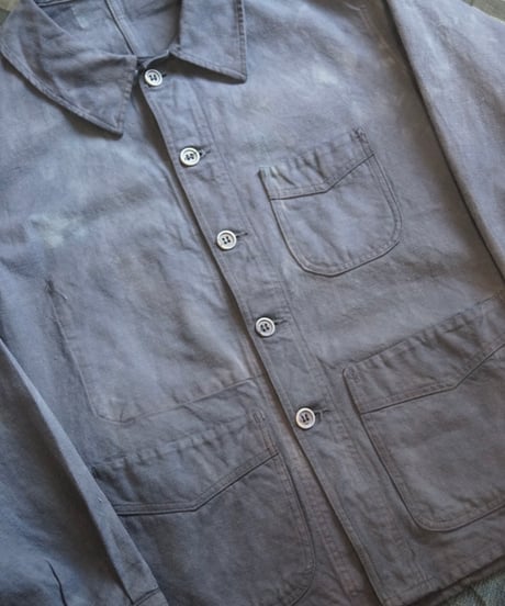 1940s French cotton twill work jacket “Adolphe Lafont”