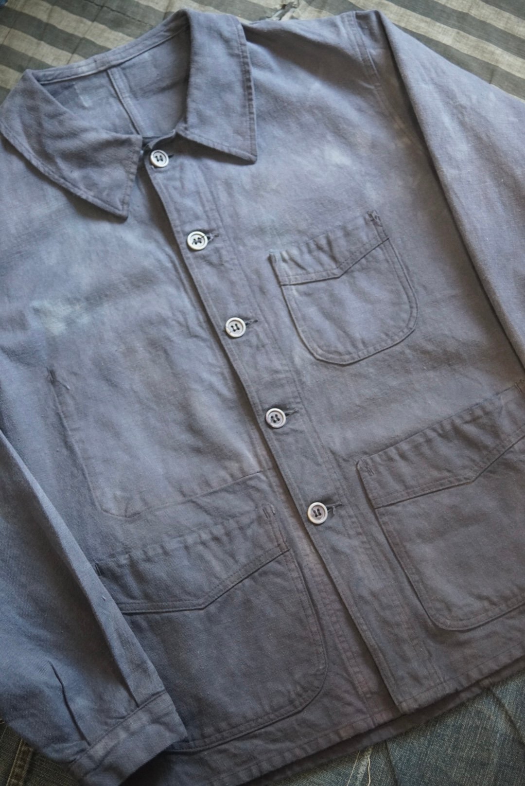 1940s French cotton twill work jacket “Adolphe