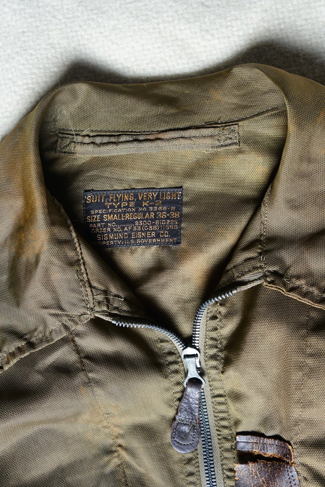 1950s U.S.A.F Type K-2 flight suit “Very light
