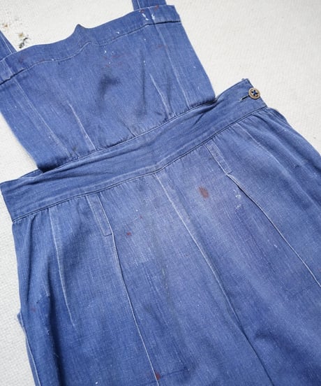 1940s German cotton×rayon ladies overall