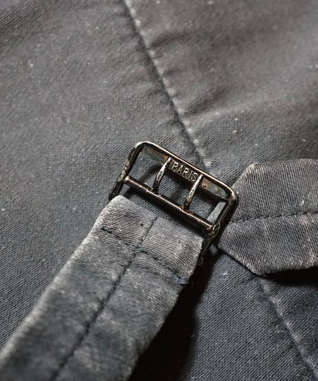 1940~50s French black corduroy famers work gilet