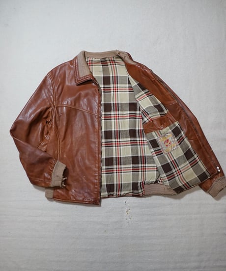 1960s German leather sports jacket