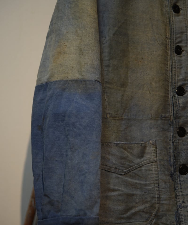 1930s French blue moleskin jacket “6button” | l