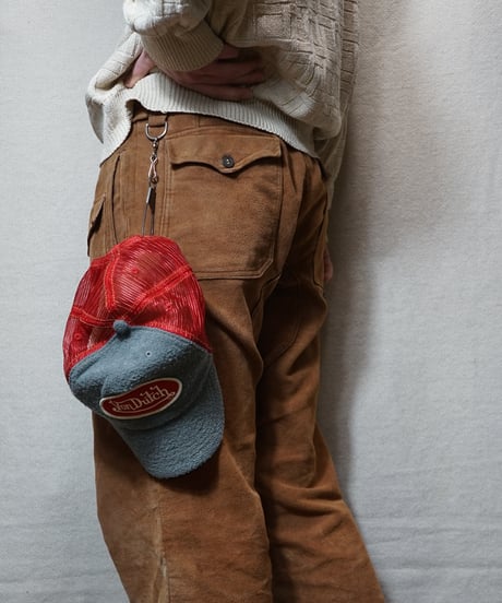 1970s French brown peach skin bush pants