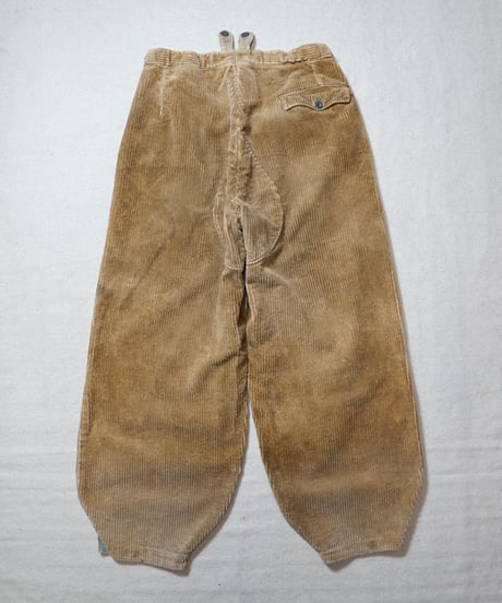 1940s German brown corduroy knickerbockers pants